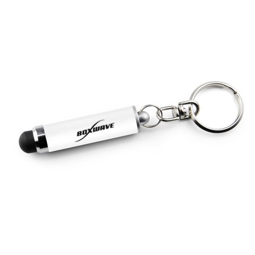 BoxWave Stylus Pen for Kindle Fire (1st Gen 2011) - Bullet Capacitive Stylus with Keyring Loop | Winter White | Perfect for Reading, Note-Taking & Touchscreen Navigation