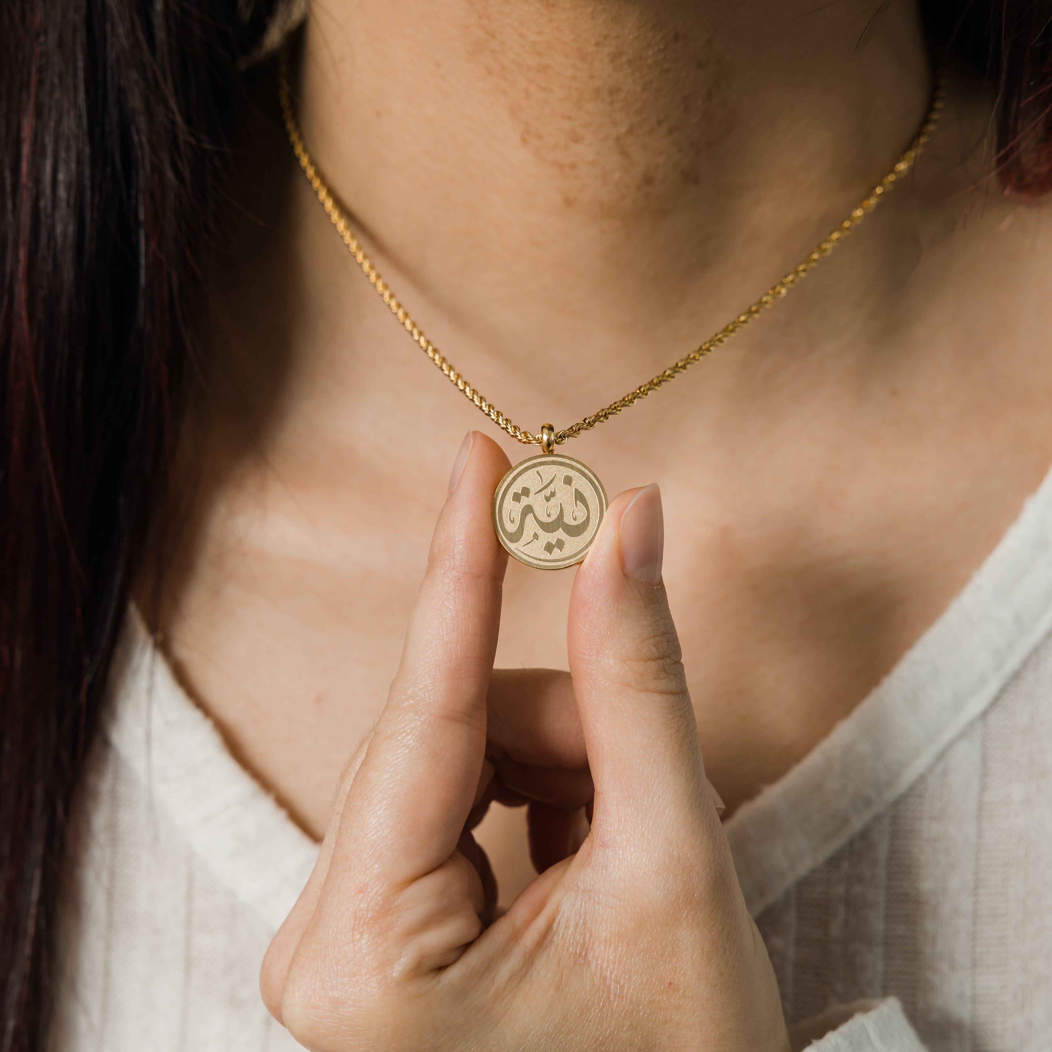 Intention Token Necklace - Manifestation Jewelry for Women, Spiritual Healing Crystal Pendant, Law of Attraction Gift - Perfect for Meditation, Yoga & Positive Energy