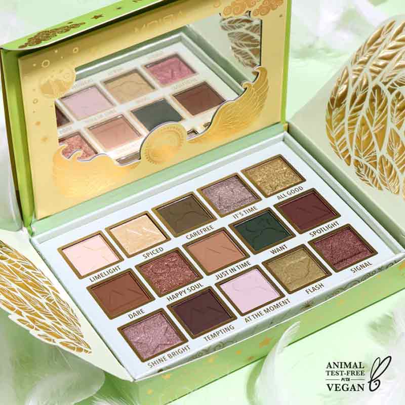 MOIRA Time to Shine Pressed Pigment Eyeshadow Palette - 18 Vibrant Colors, Long-Lasting & Highly Pigmented for Professional Makeup - Perfect for Day to Night Looks, Parties & Special Occasions