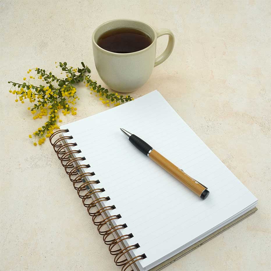 Earth Greetings A5 Lined Notebook Journal - Eco-Friendly Writing Notebook for Daily Journaling, Note Taking & Planner - Perfect for Students, Office & Travel