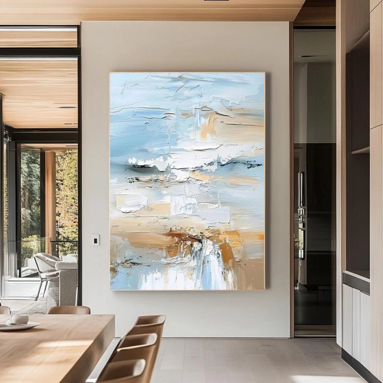 Abstract Painting #AB 457 - Modern Wall Art for Living Room, Bedroom & Office Decor - Handmade Canvas Artwork for Home & Office Interior Design