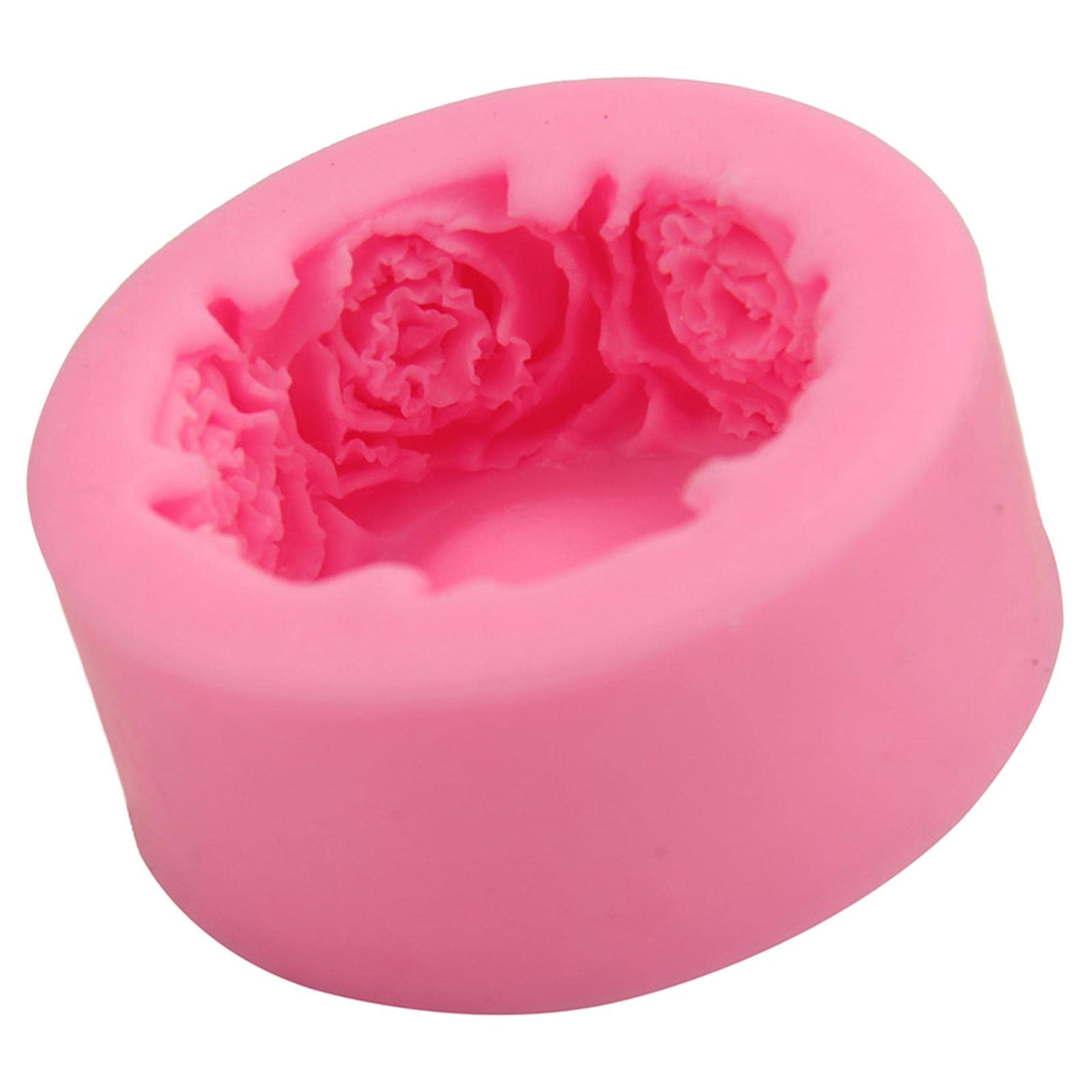 Enakshi Rose Silicone Mold for DIY Aroma Candles, Handmade Plaster & Resin Crafts - Multi-Purpose Crafting Supplies for Home Decor, Wedding Favors, Gift Making & DIY Projects