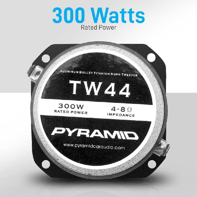 Pyramid TW 44 1 Inch 300 Watt Heavy Duty Titanium Super Tweeter - High Performance Car Audio Speaker for Crystal Clear Sound in Vehicles, Home Theater & DJ Systems
