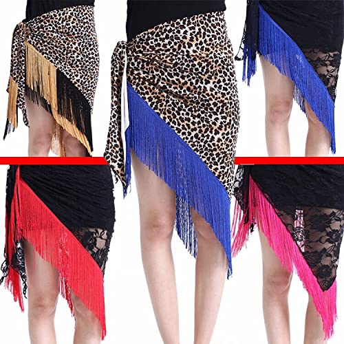 10-Inch Tassel Fringe Lace Trim - 3 Yards DIY Latin Dance Dress Ribbon for Women - Sewing Craft Lace for Costumes, Skirts & Home Decor - Pink & Blue Fringe Trim for Dresses, Pillows & DIY Projects