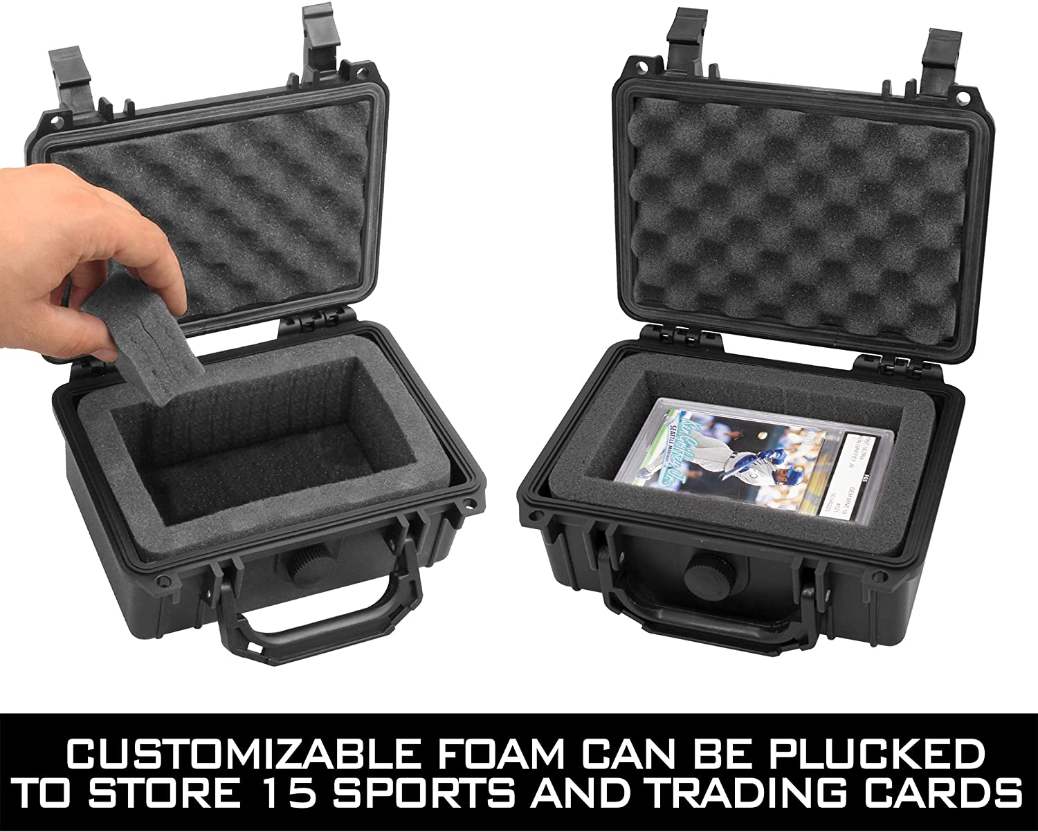 CASEMATIX Graded Card Holder - 9 BGS PSA Graded Sports Card Storage Case with Protective Sleeves | Trading Card Organizer for Collectors, Perfect for Display & Safekeeping of Valuable Cards