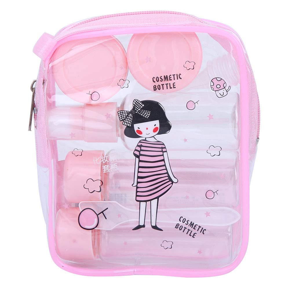 Ymiko 7pcs Travel Makeup Bottles Set - Portable Cosmetic Containers for Lotion & Spray | Perfect for Business Trips & Vacations