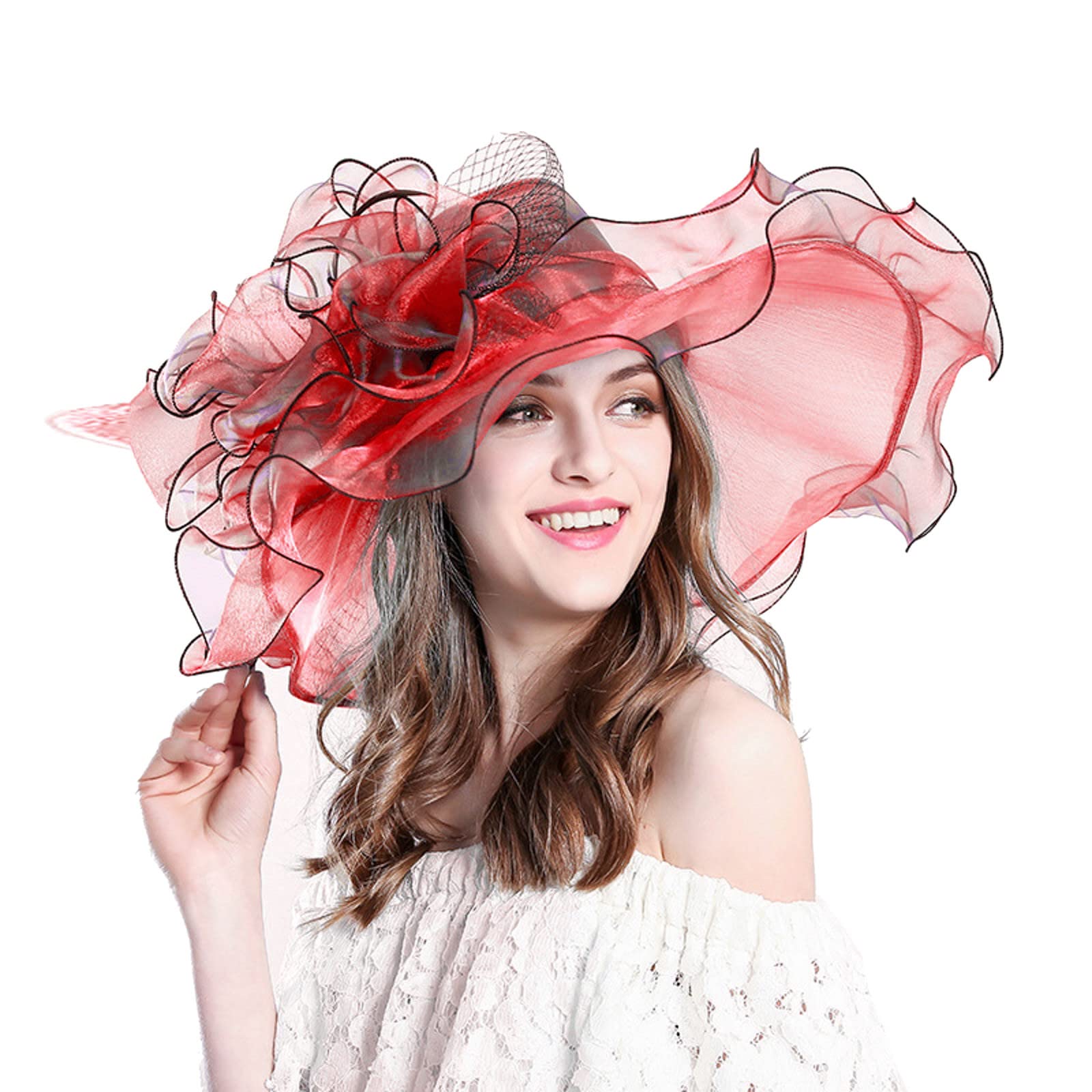Women's Hunting Bucket Hat - Summer Wide Brim Sun Hat with Floral Design for Beach, Bridal Shower & Outdoor Activities | UV Protection & Stylish Dress Hat