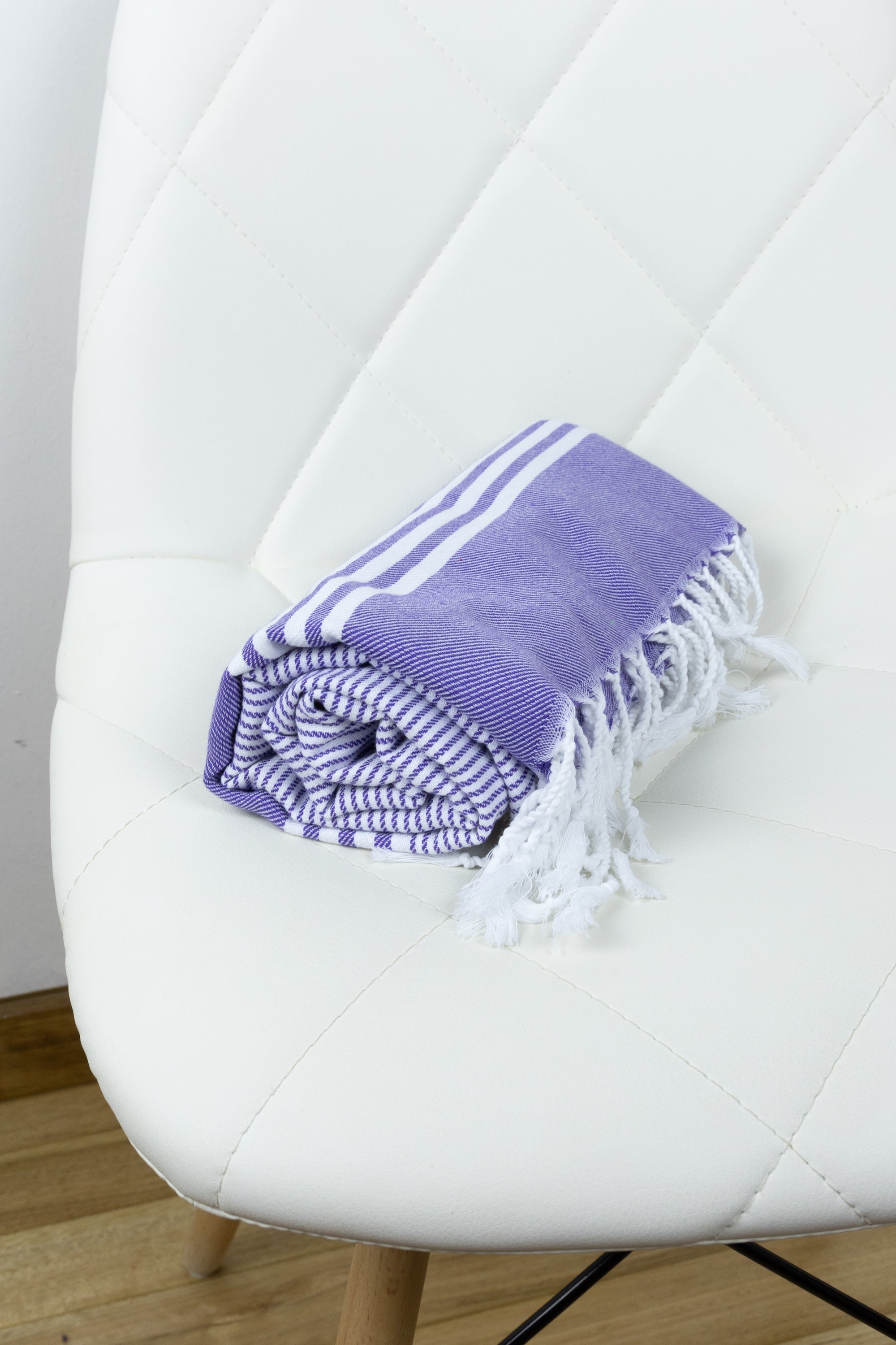 Premium Turkish Cotton Towel - Elenora Soft & Absorbent Bath Towel in Elegant Purple, Perfect for Spa, Beach & Home Use