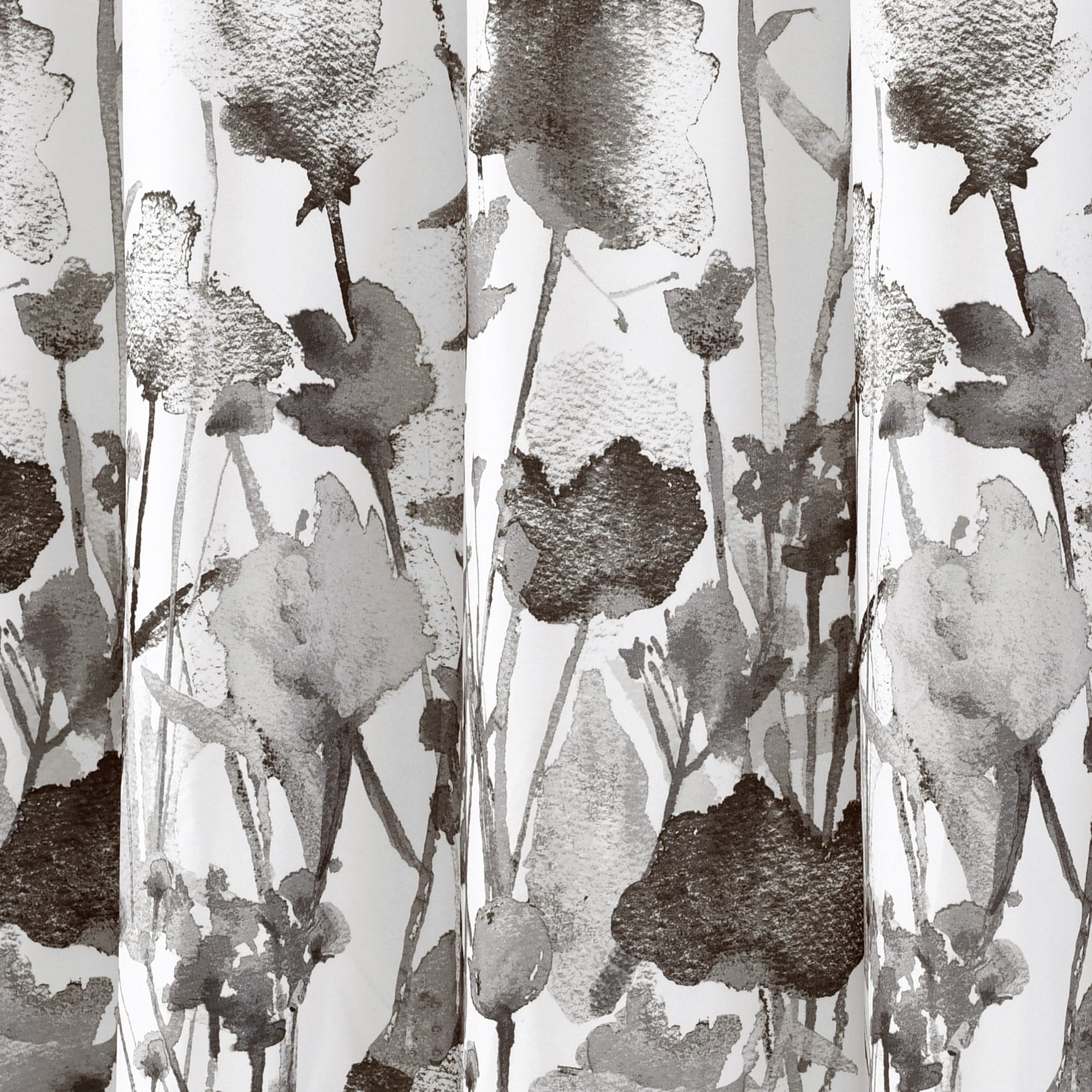 Zuri Flora Waterproof Fabric Shower Curtain - Elegant Bathroom Decor for Modern Homes & Spa-Like Showers