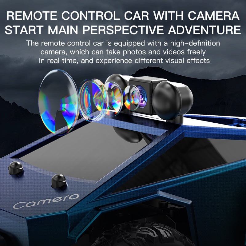 KFPLAN KF29 1:28 Scale Tesla Model FPV RC Car with HD Camera & Real-Time Video Transmission - Remote Control Racing Car for Kids & Adults, Indoor & Outdoor Play, Drifting & Stunt Performance