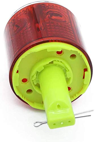 Aolyty Solar Strobe Warning Light - 360 Degree Super Bright LED Flashing Beacon, Waterproof IP48, Single Column Design for Construction, Traffic, Dock, Marine Safety (White) - Ideal for Road Work, Emergency Signals & Hazard Warnings