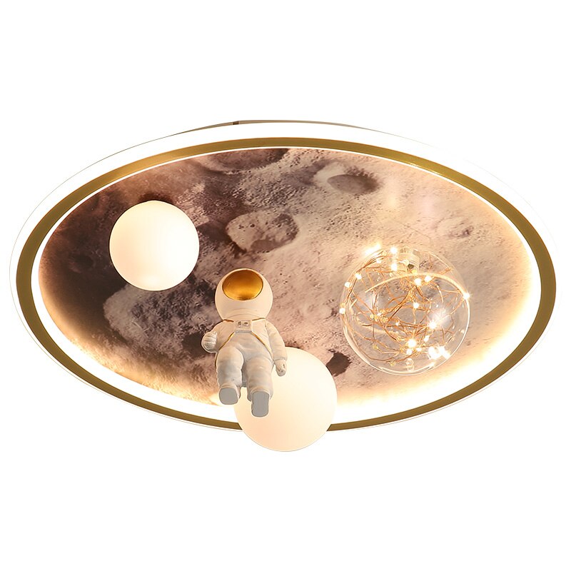 Astronaut LED Chandelier Light - Space-Themed Ceiling Fixture for Kids Bedroom & Nursery Decor | Perfect for Themed Rooms, Birthday Parties & Space Enthusiasts