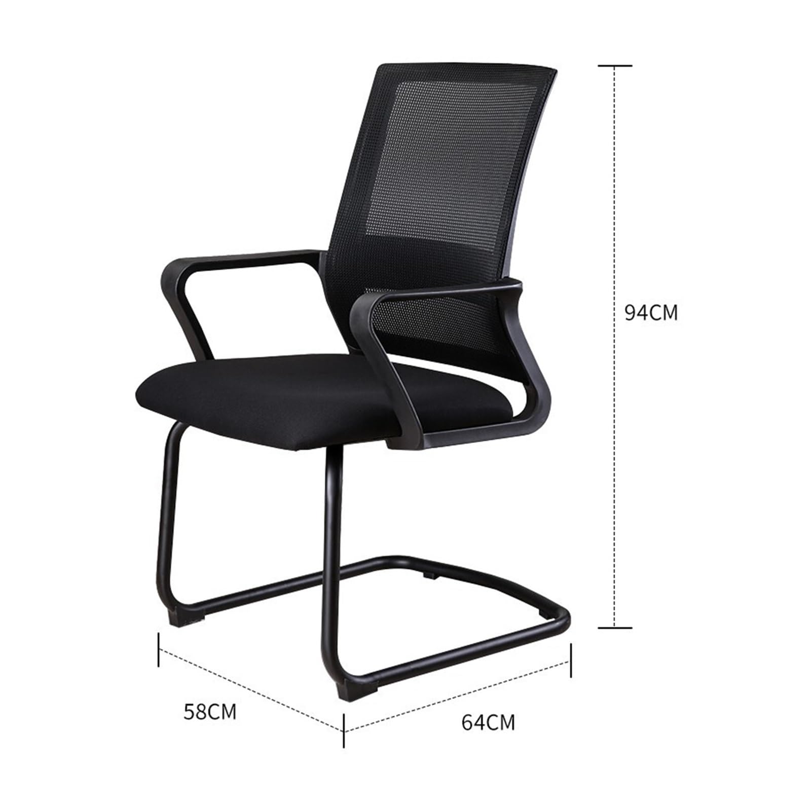 Ergonomic Mesh Office Chair - Modern Computer Desk Chair with Breathable Back Support for Home Office, Study & Conference Room - Comfortable Adjustable Swivel Task Chair for Long Hours Sitting