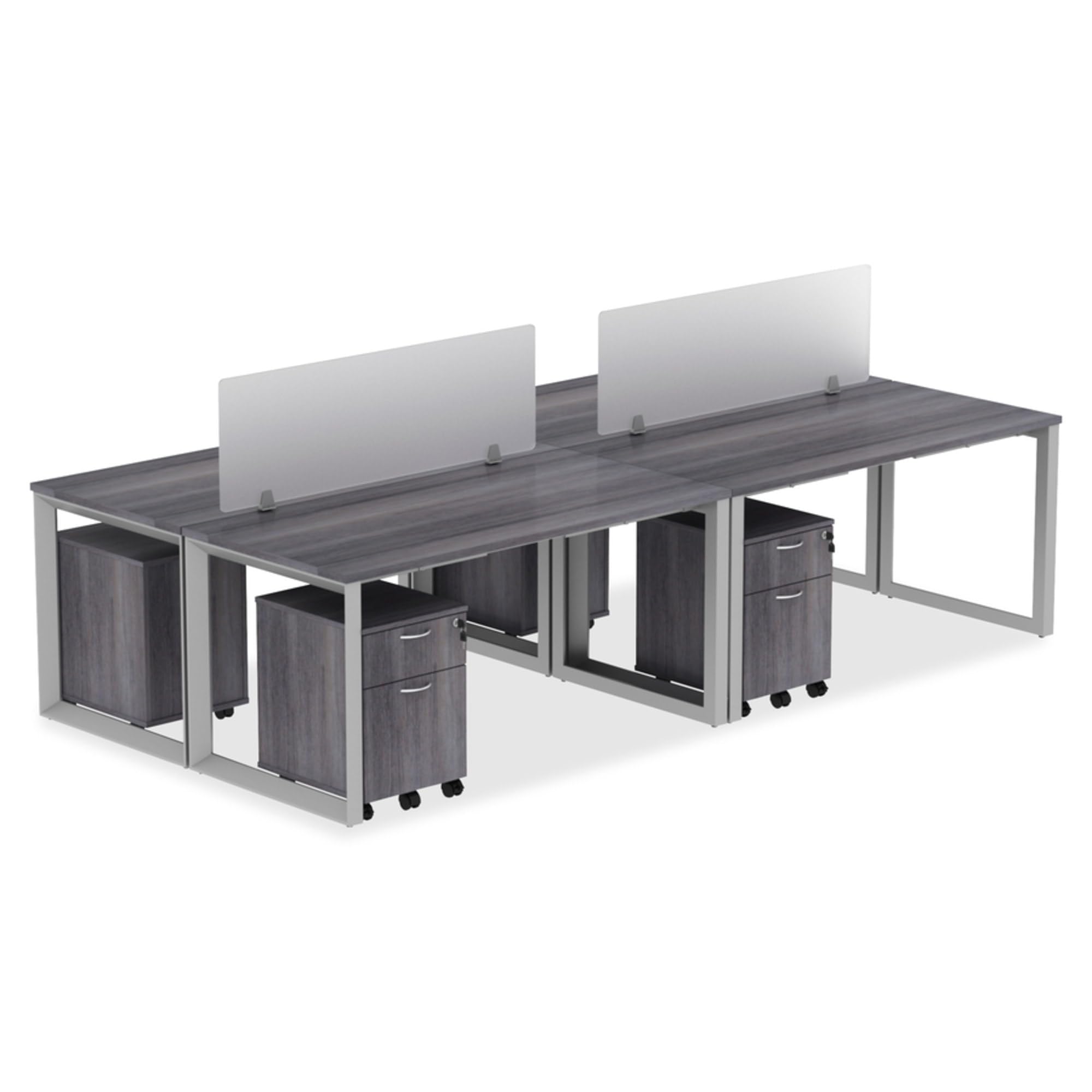 Lorell Relevance Series Mahogany Laminate Office Desk - Modern Home & Business Workspace Furniture for Office, Study Room & Conference Room