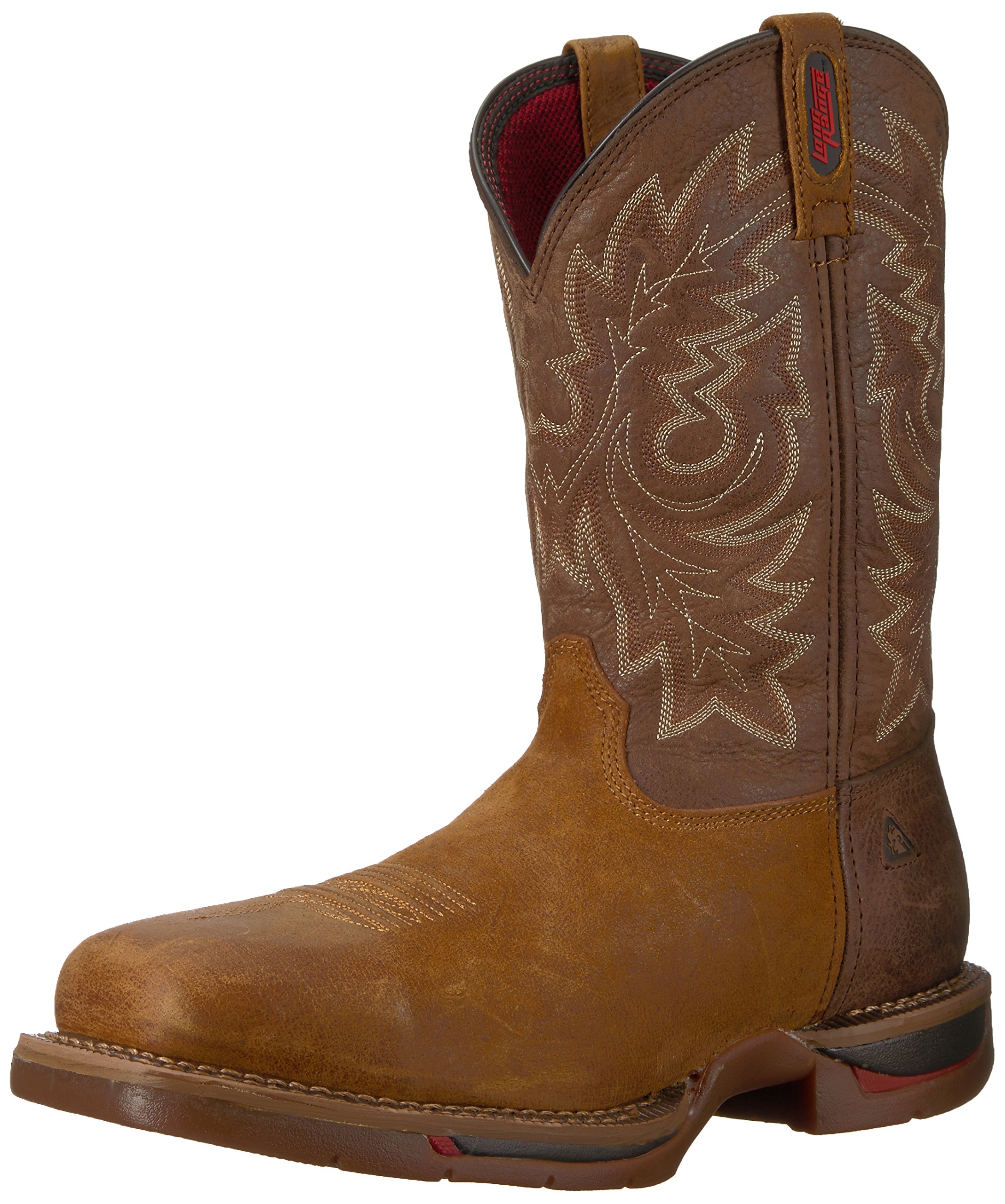 Rocky Men's FQ0006132 Western Boots - Durable Leather Cowboy Boots for Men, Comfortable Work & Riding Boots with Slip-Resistant Sole - Perfect for Ranch Work, Horseback Riding & Country Style Fashion