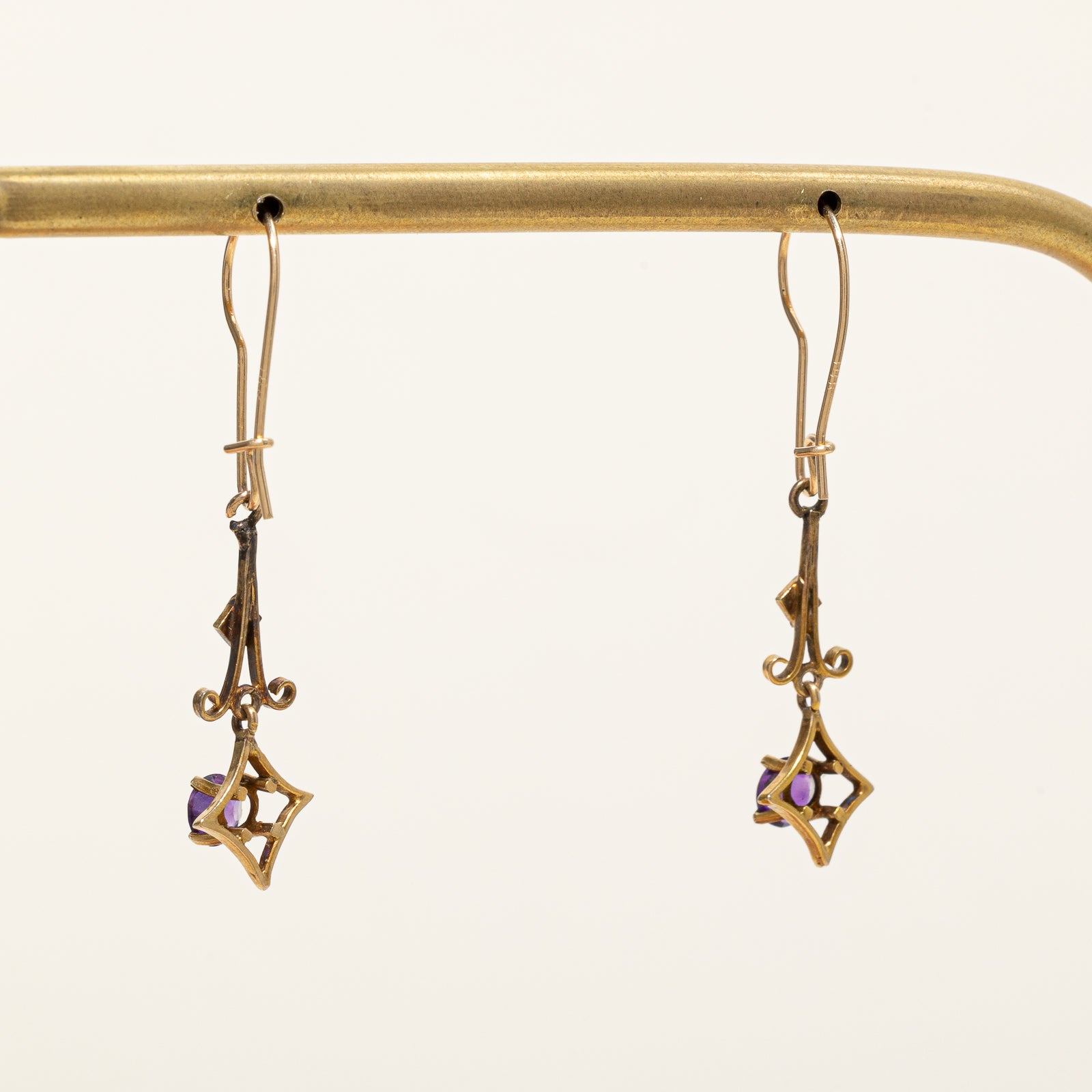 Vintage Amethyst & Pearl Earrings Set - 0.75ctw Natural Gemstone Jewelry for Women - Perfect for Weddings, Parties & Special Occasions