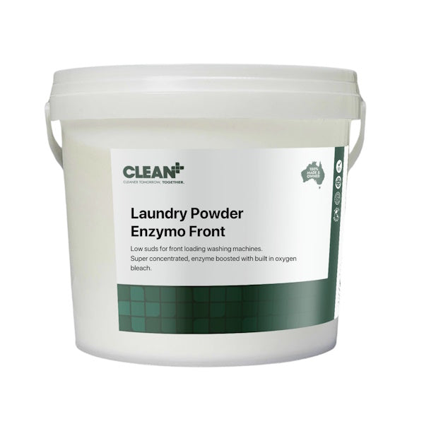 Clean Plus Enzymo Front Concentrated Enzyme Boosted Laundry Detergent Powder - Powerful Stain Removal for Clothes, Baby Wear & Activewear | Ideal for Family Laundry & Sensitive Skin Care
