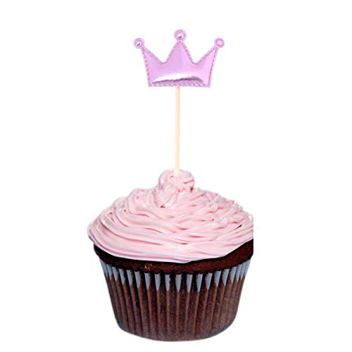 BESTONZON 10 Pcs Bright PU Leather Cake Toppers - Halloween & Birthday Cupcake Decorations for Parties, Baby Showers & Wedding Desserts