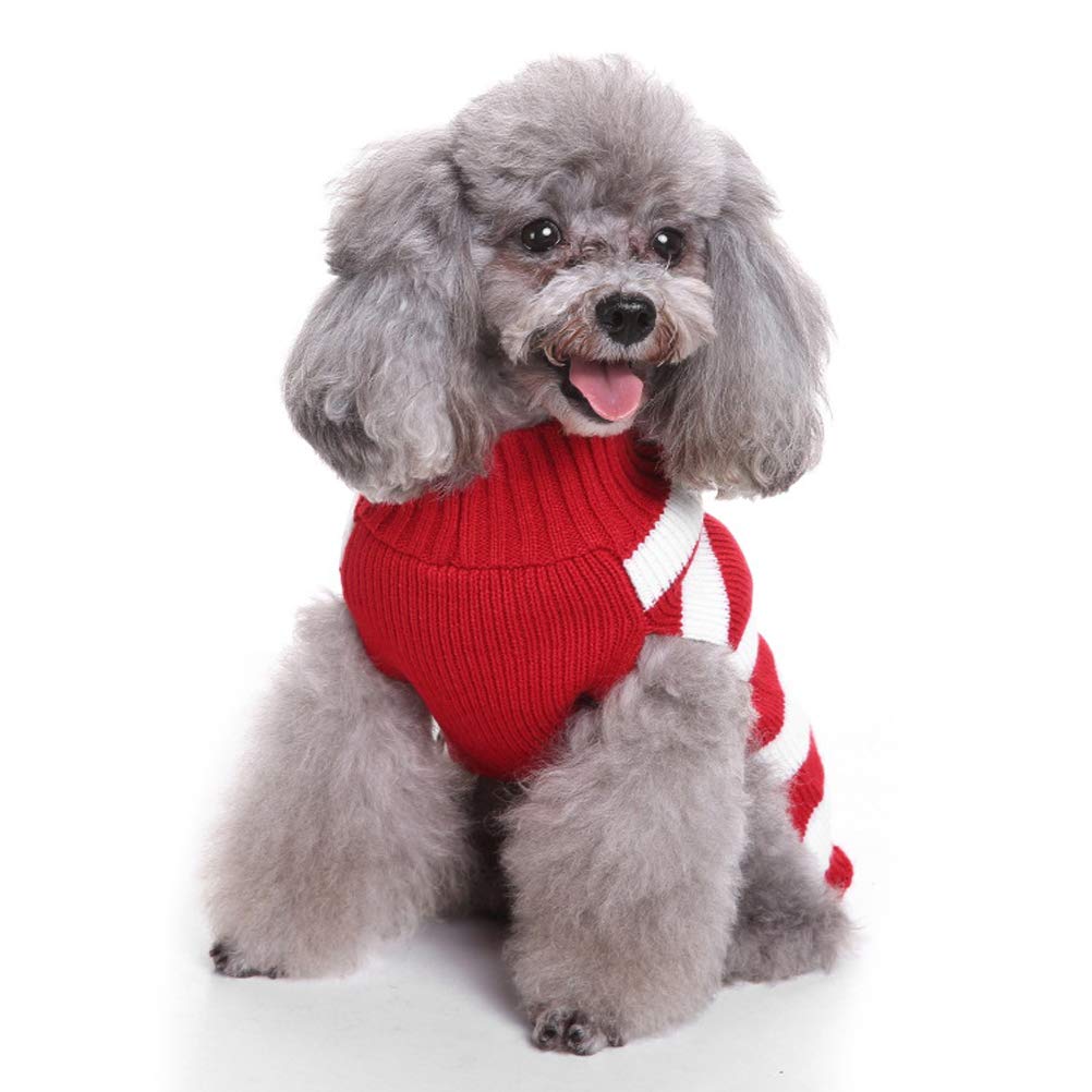 Christmas Pet Sweater for Small Dogs & Cats - Cozy Winter Hoodie & Festive Sweatshirt for Puppies & Kittens - Perfect for Holiday Photos, Outdoor Walks & Indoor Comfort