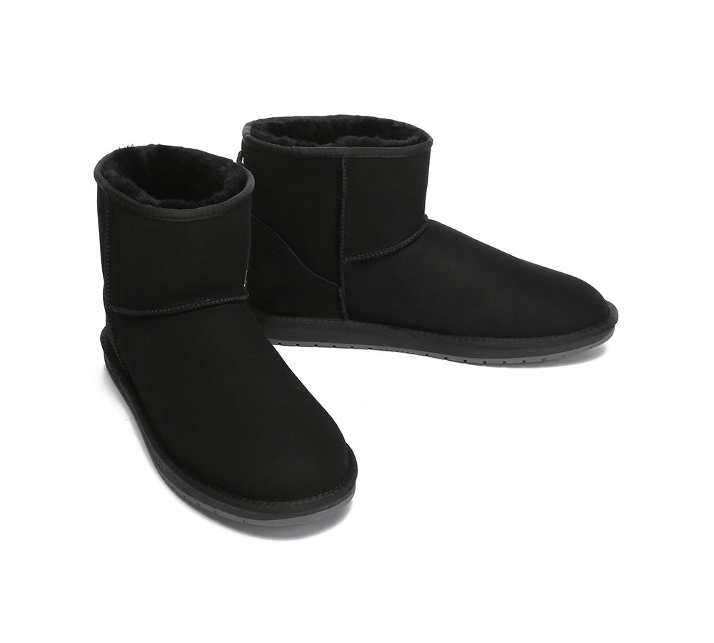 Australian Shepherd® Genuine Sheepskin UGG Boots for Men - Large Size Mini Classic - Warm Winter Boots for Outdoor & Indoor Comfort