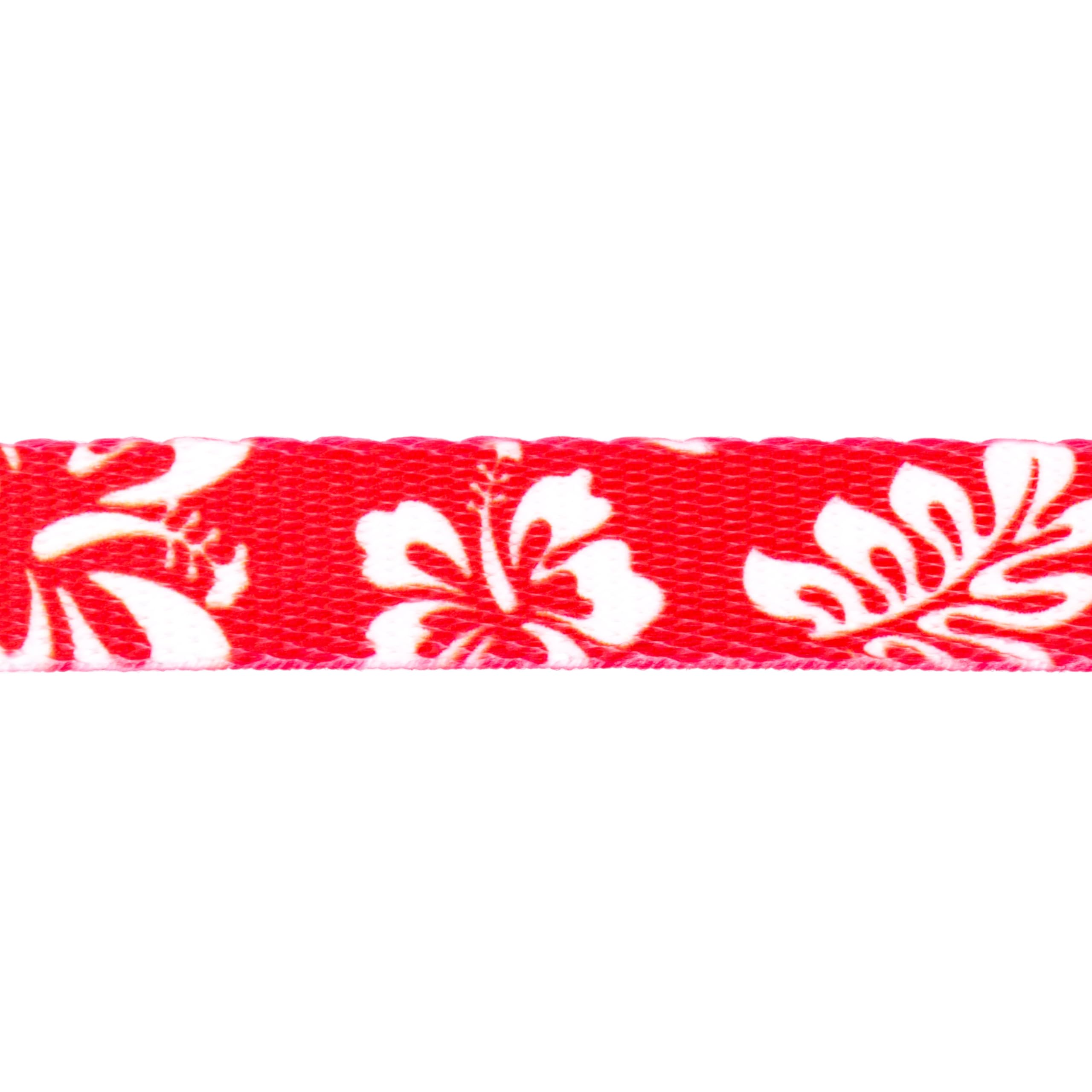 Country Brook Design - Vibrant Red Hawaiian Polyester Webbing for Crafts, DIY Projects & Outdoor Gear (Perfect for Lei Making, Bag Straps & Beach Accessories)