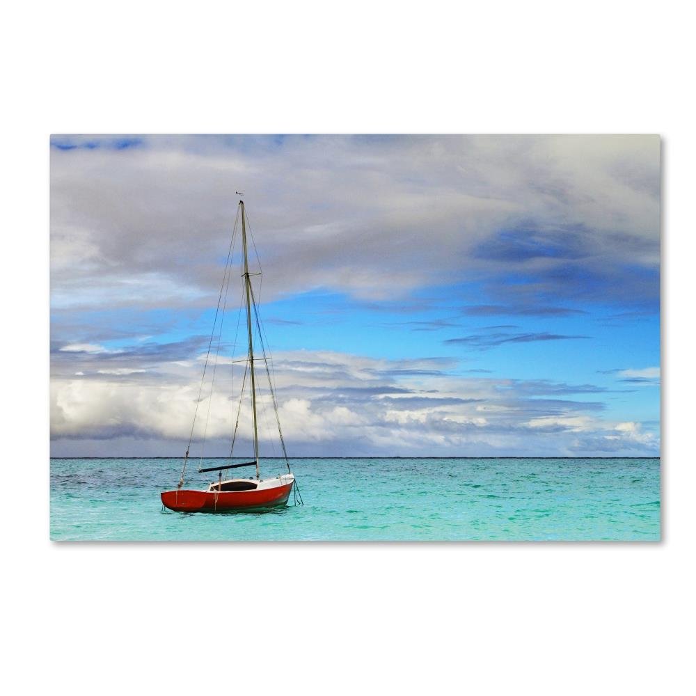 Hawaii 3 Wall Art Print - 16x24 Inch Tropical Beach Landscape Painting - Perfect for Living Room, Bedroom & Office Decor