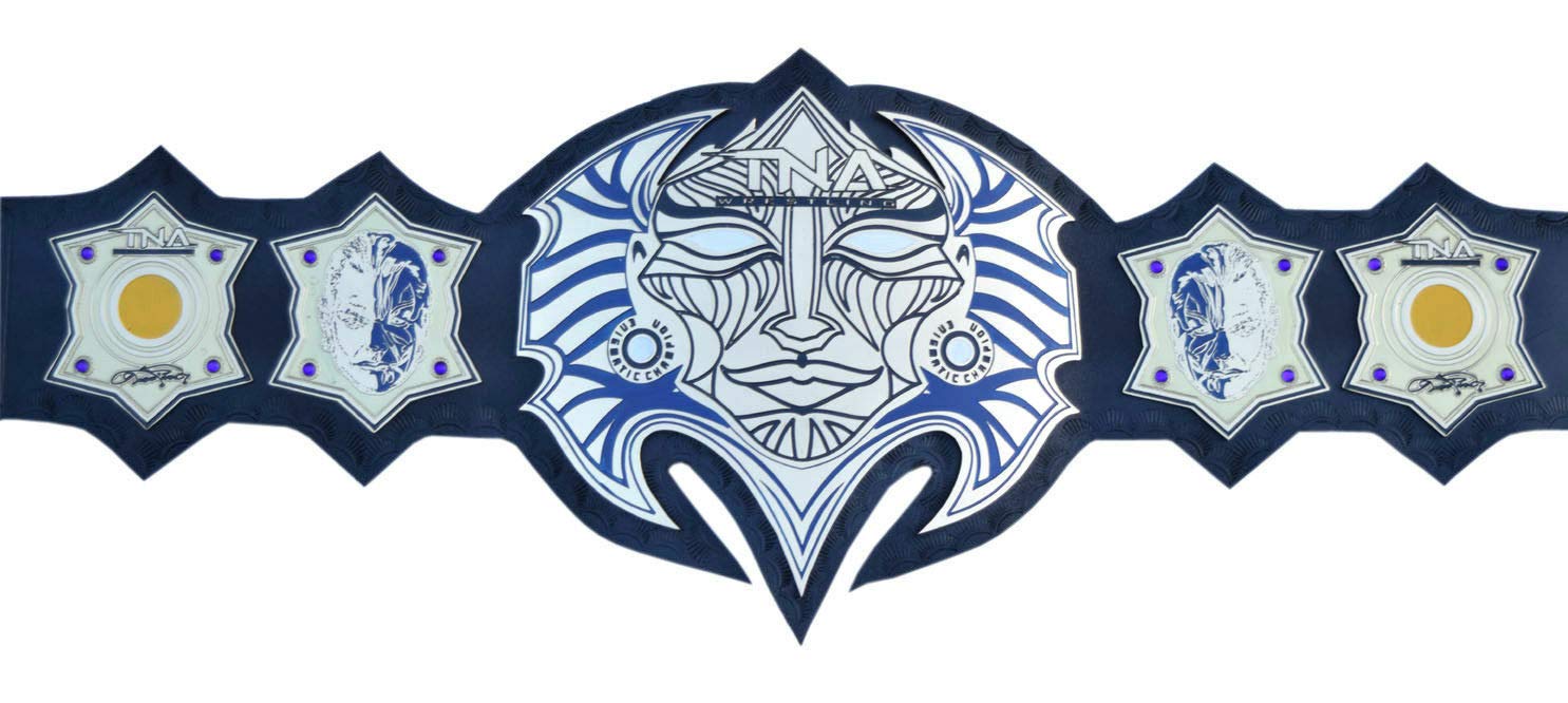 Authentic TNA Immortal Jeff Hardy Replica Champion Title Belt - Leather Strap, Adult Size - Perfect for Wrestling Fans, Cosplay & Collectors