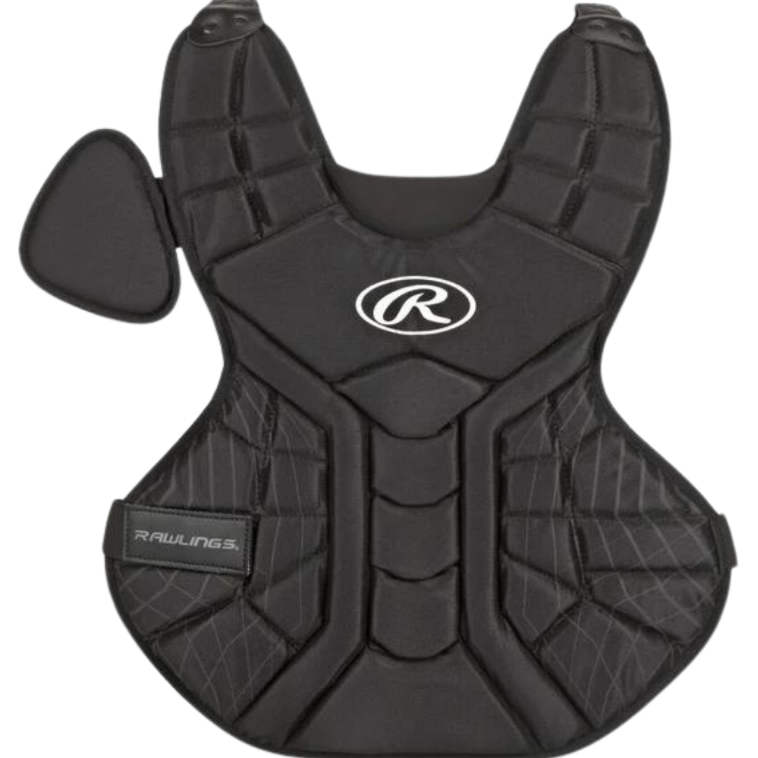 Rawlings Intermediate Catcher's Chest Protector - CPPLY Black | Youth Baseball Protective Gear for Safe Catcher Training & Games