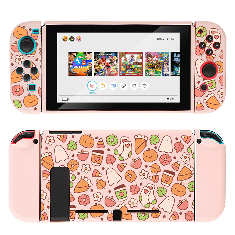 Cute Pink Nintendo Switch Case for Girls - Soft Protective Cover for Nintendo Switch & OLED Model - Perfect for Travel, Gaming at Home & On-the-Go