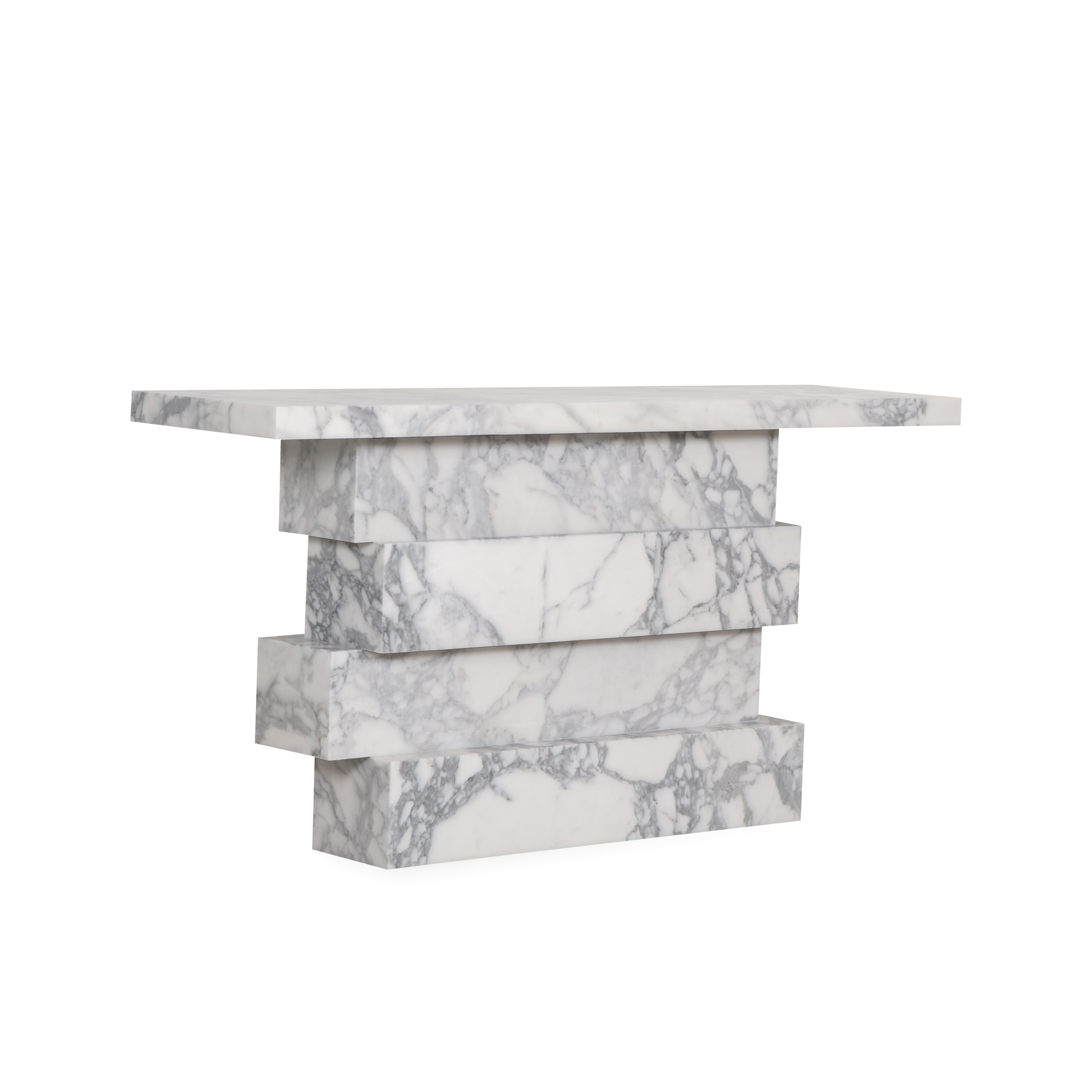 Modern Balance Console Table - Entryway Sofa Table with Storage Shelf - Perfect for Hallway, Living Room & Bedroom Decor