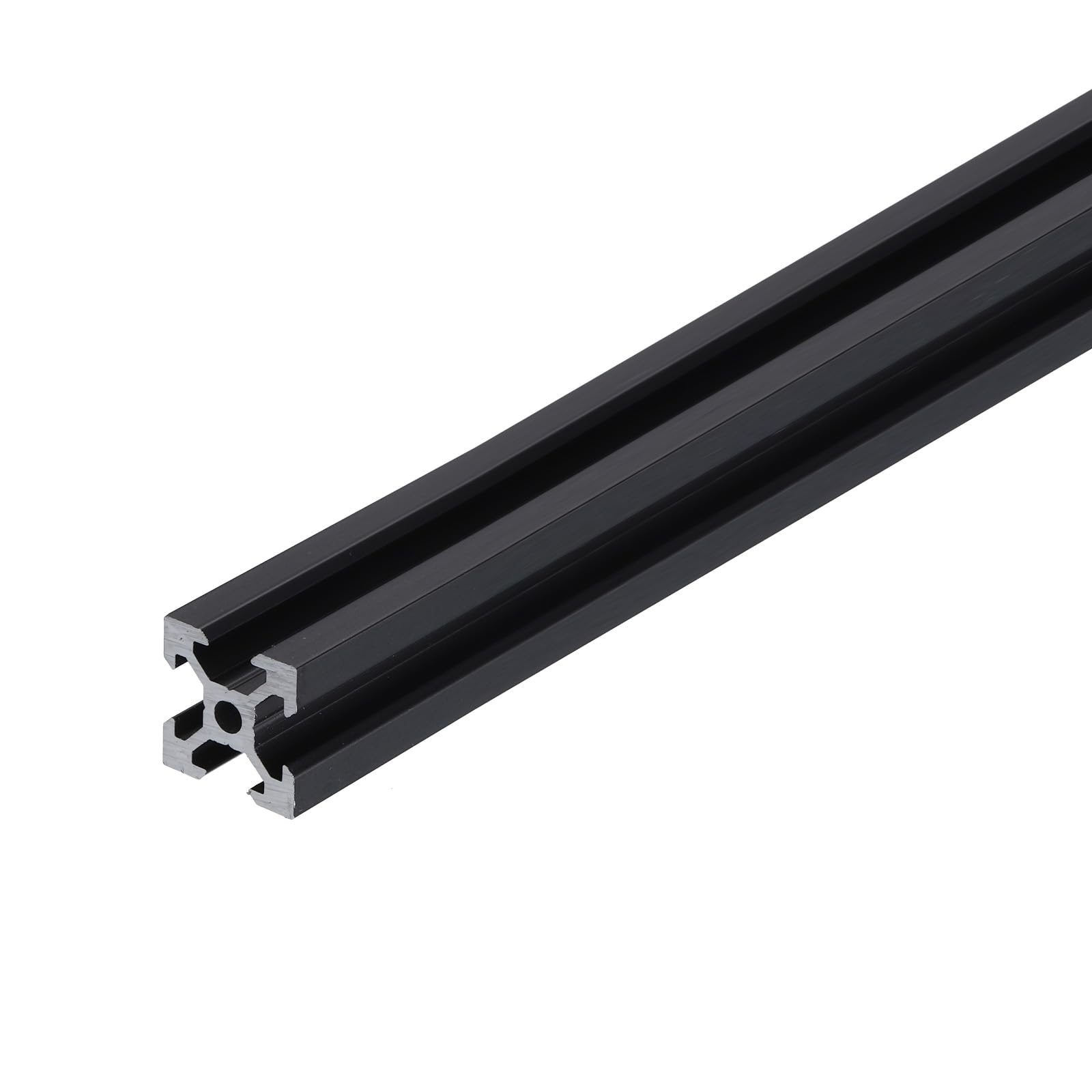 MECCANIXITY 1 Pcs 2020 V-Slot Aluminum Extrusion 1000mm (39.37 Inch) Black Anodized Linear Rail for 3D Printer, Laser Engraving Machine, CNC Router - Perfect for DIY Projects and Industrial Automation