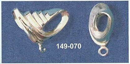 Premium Sterling Silver & Gold Omega Dangle Bail - Slider Bail & Open Ring Jewelry Findings | Handcrafted in USA | Perfect for Necklace Pendants & DIY Jewelry Making