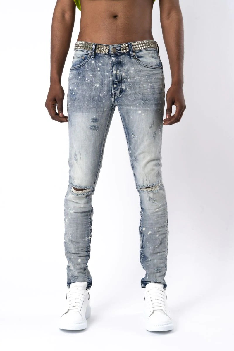 GFTD PEPE Blue Jeans for Men - Stylish & Comfortable Denim Pants for Casual Wear, Work & Everyday Outfits