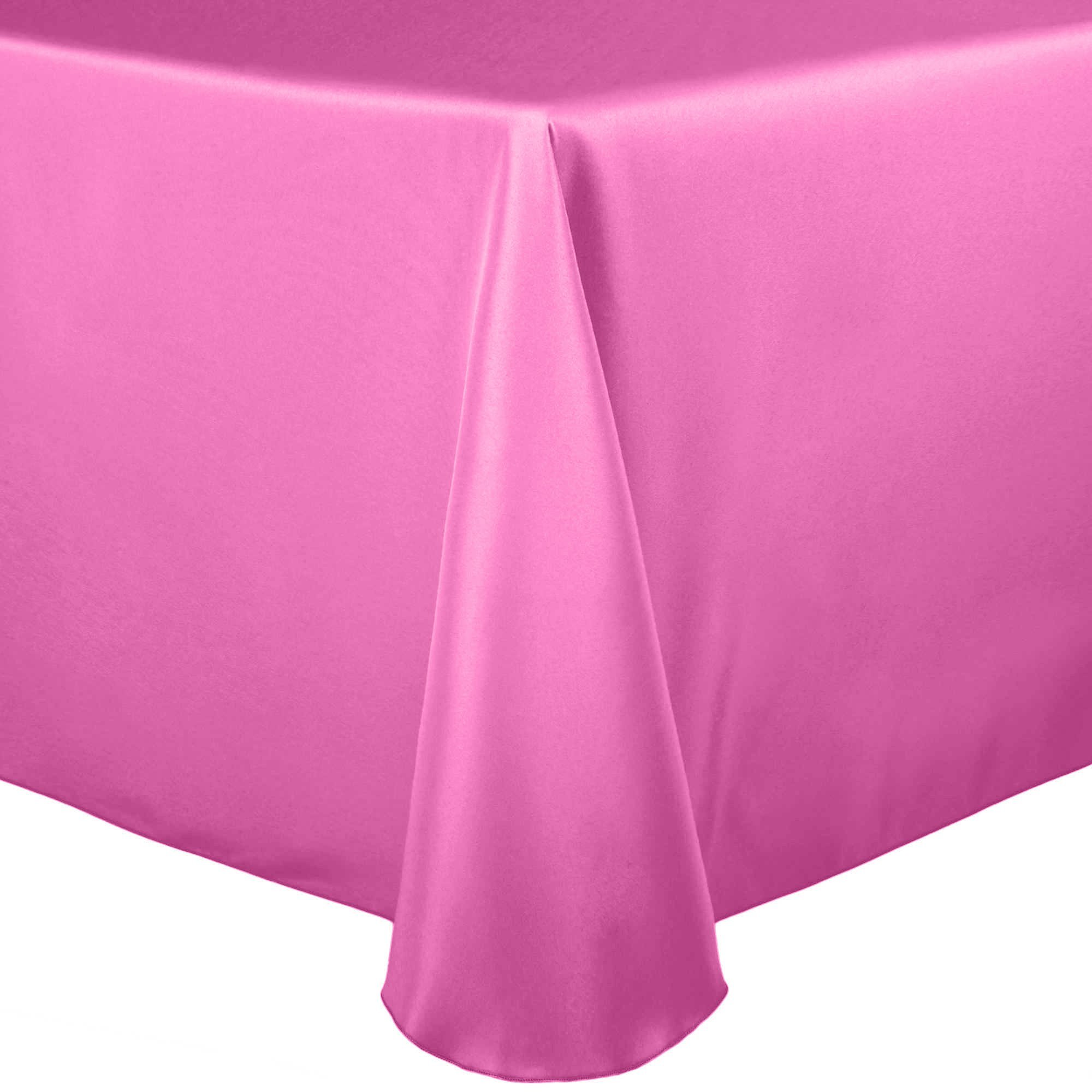 Neon Pink Polyester Linen Tablecloth 54x96