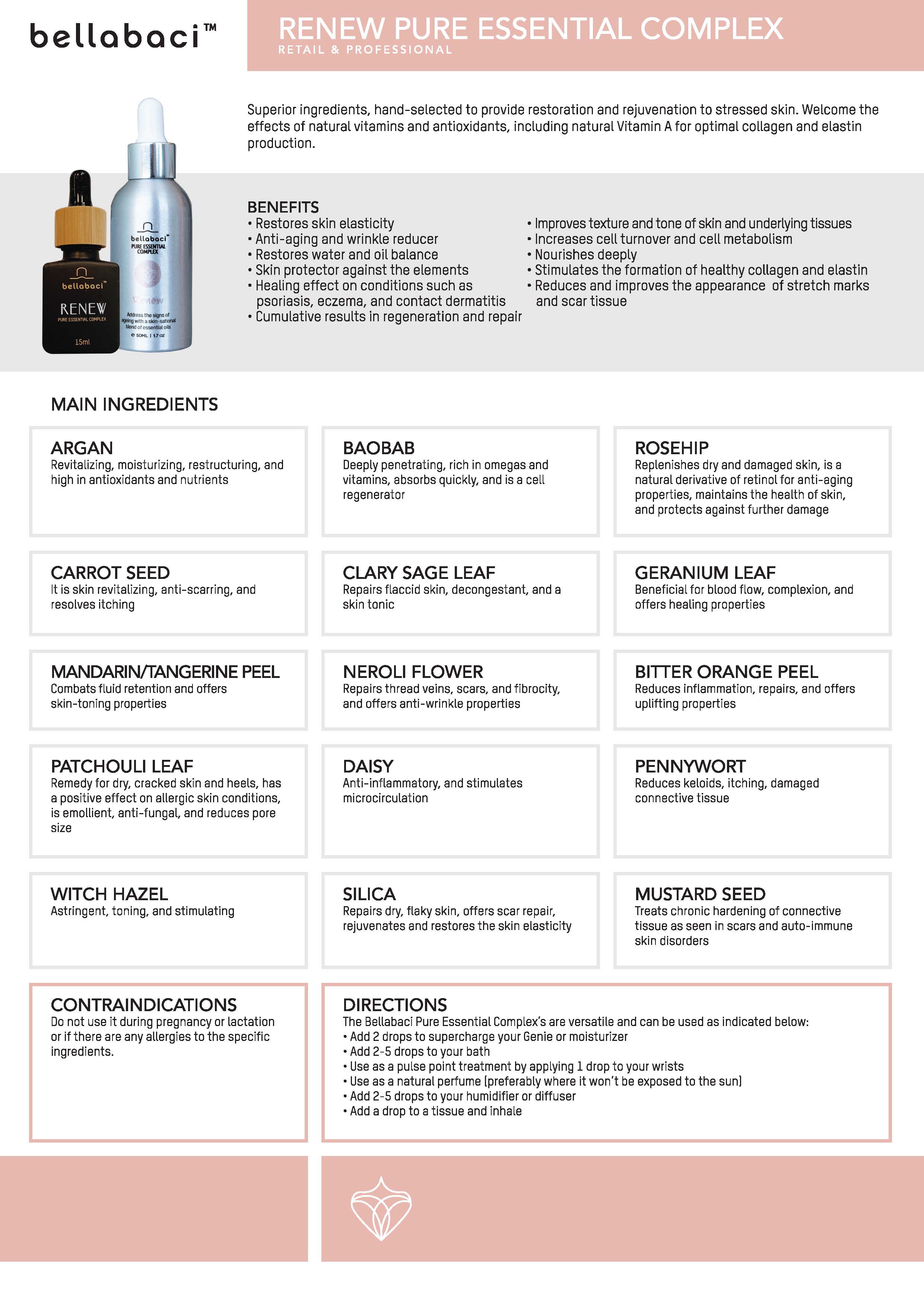 Bellabaci Renew Pure Essential Complex - 15 mL | Buy 2 Get 1 Free | Natural Skin Care for Face & Body | Perfect for Daily Hydration & Anti-Aging Routine