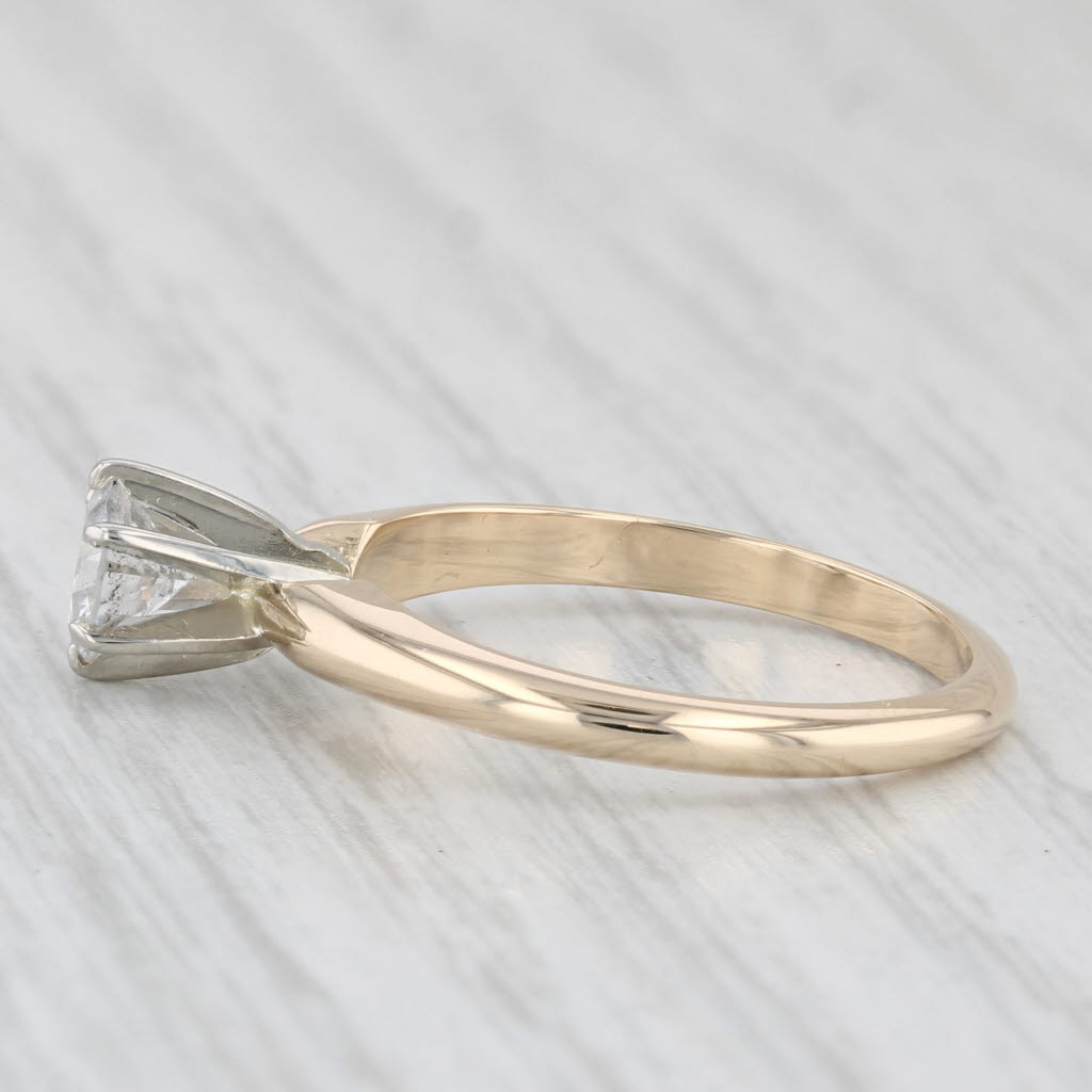 0.46ct Round Cut Solitaire Diamond Engagement Ring in 14K Gold - Size 6.25 - Perfect for Proposals, Anniversaries & Special Occasions