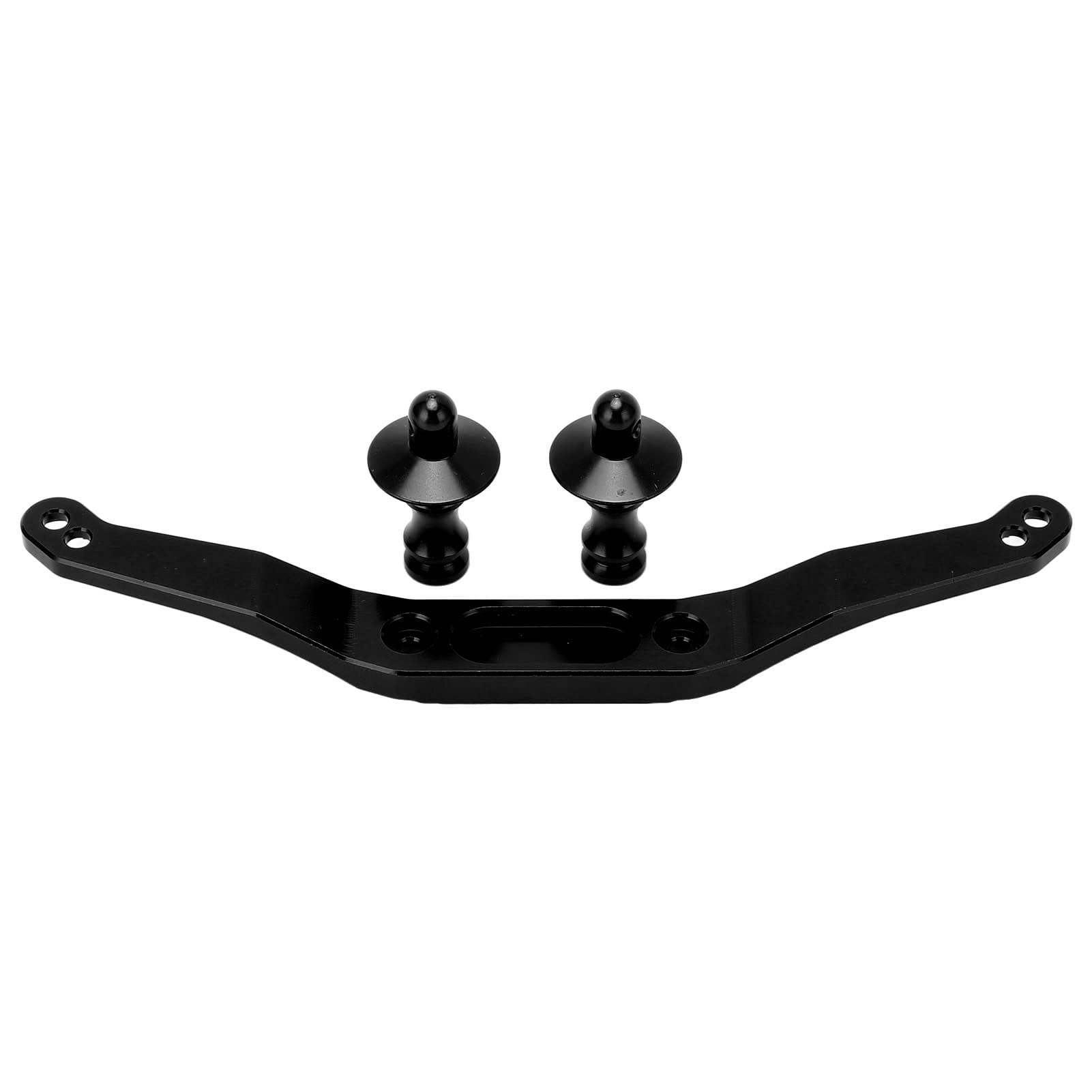 Durable Aluminum Alloy RC Front Rear Body Mount - High Strength Replacement Parts for 1/10 Scale RC Cars (Black) | Perfect for Off-Road Racing & RC Car Upgrades