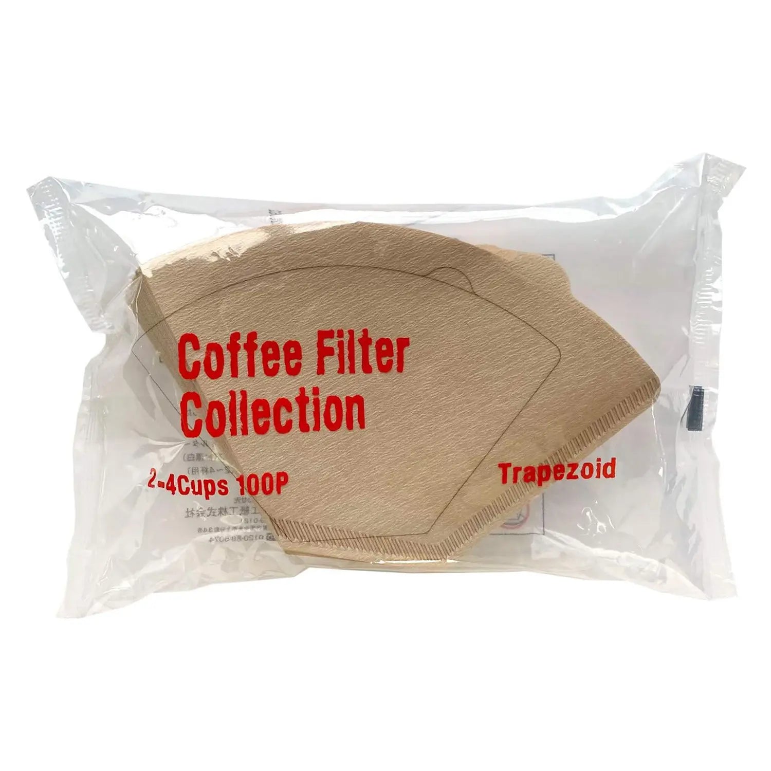 Kanae Shiko 100-Count Wood Pulp Coffee Filters for Drip Coffee Makers - Perfect for Home Brewing & Office Use