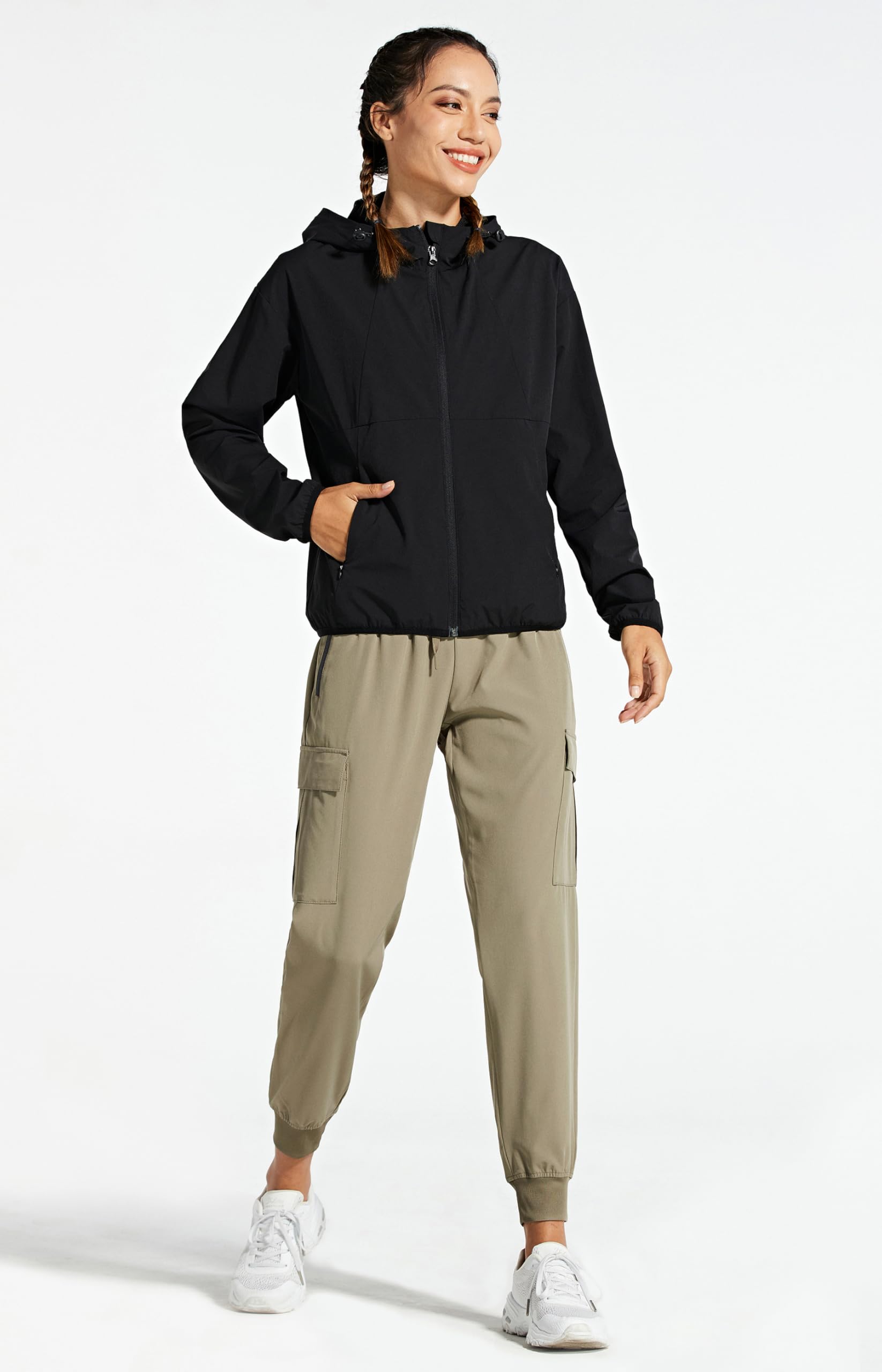 Libin Women's Cargo Joggers - Lightweight Quick Dry Hiking Pants for Athletic, Lounge & Travel - Petite/Regular/Tall Sizes - Perfect for Outdoor Adventures, Gym Workouts & Casual Wear