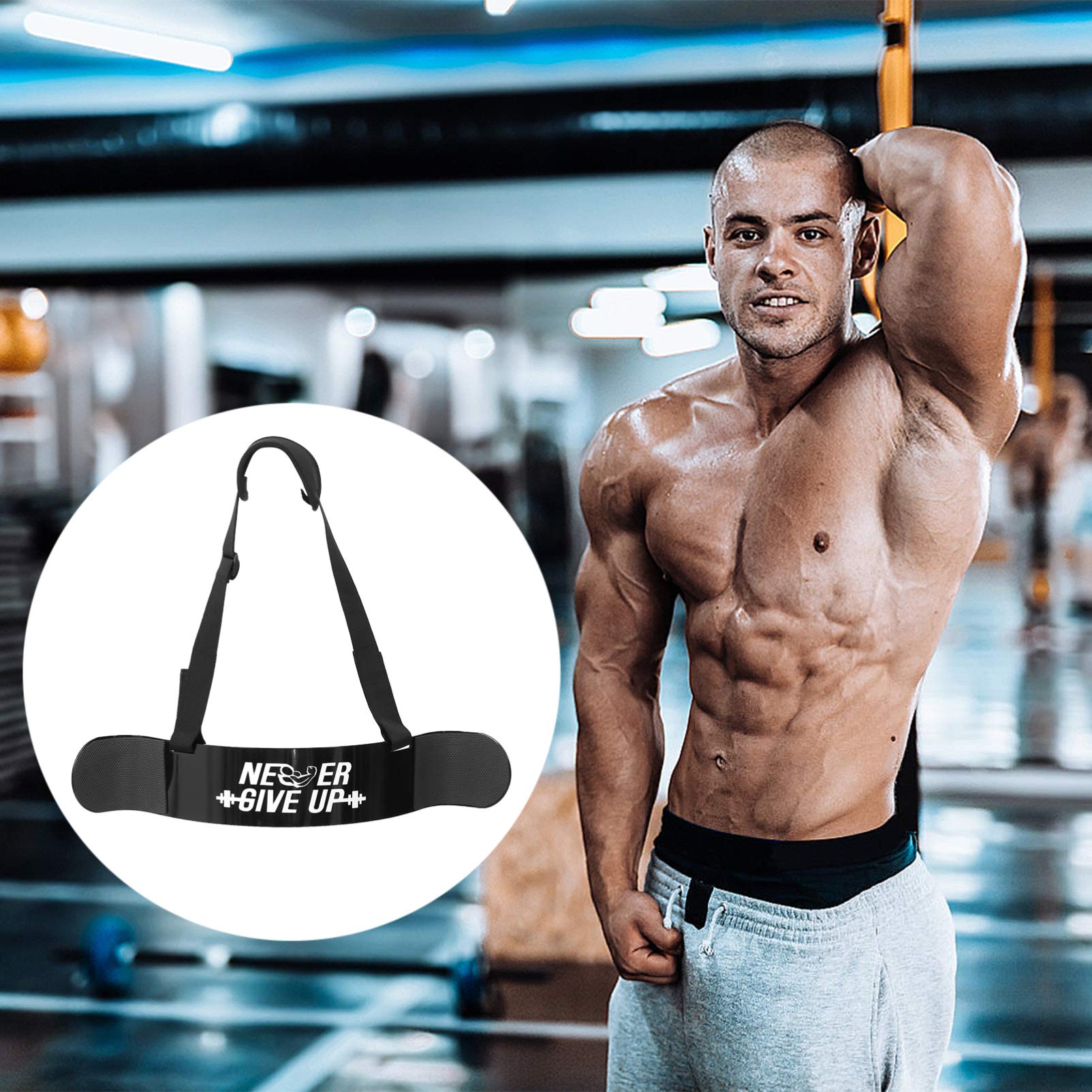 VOSAREA Heavy Duty Bicep Workout Board - Gym & Home Fitness Tool for Men