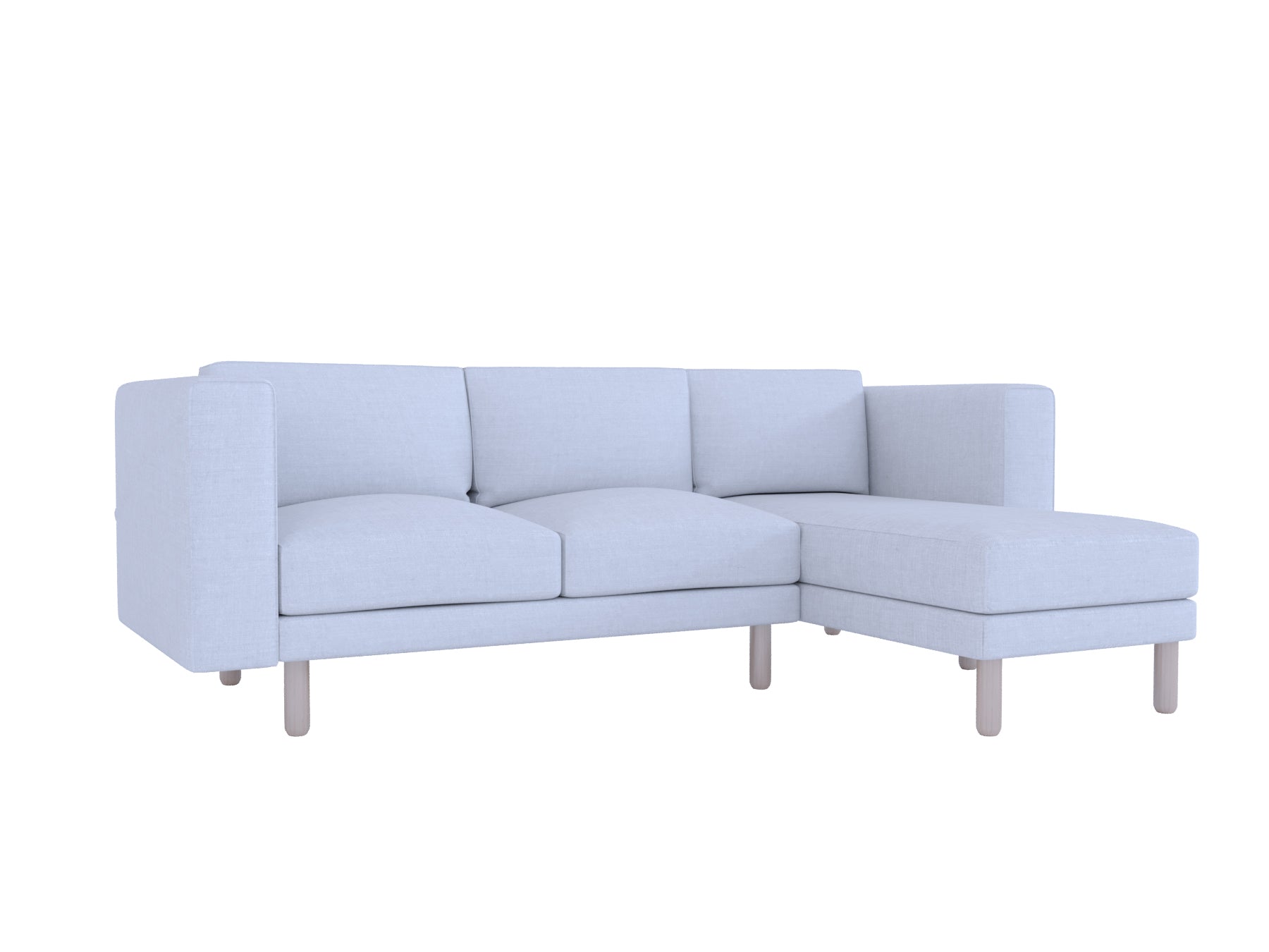 Vimle 3-Seat Sofa with Chaise Lounge Cover - Modern Sectional Couch for Living Room, Family Room & Small Spaces