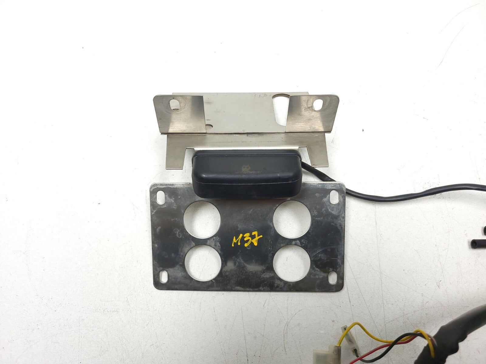 Original Ducati Monster M600 620 Rear License Plate Holder with LED Light - OEM Replacement Part for Motorcycle Customization & Street Legal Compliance