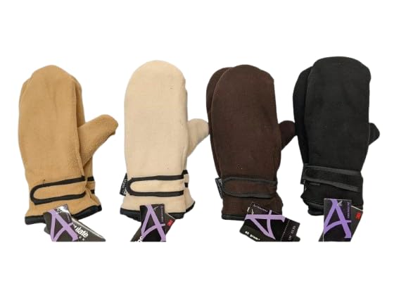 Women's Fleece Warm Gloves - Winter Thermal Mittens for Women - Soft Cozy Cold Weather Hand Protection - Perfect for Snowboarding, Skiing & Outdoor Activities