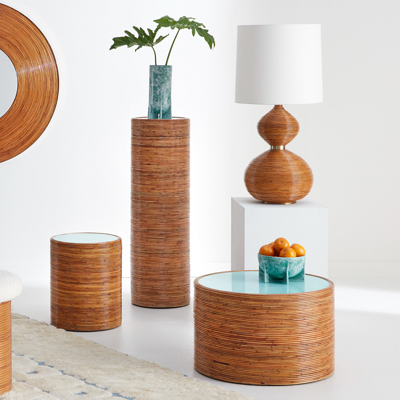 Riviera Table Lamp - Modern Bedside & Living Room Lighting for Home Decor - Stylish Accent Lamp for Bedroom, Office, or Reading Nook