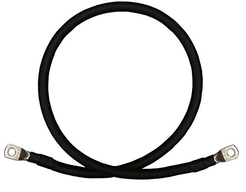 4/0 AWG Pure Copper Battery Cables - Red & Black (5 Feet, 5/16