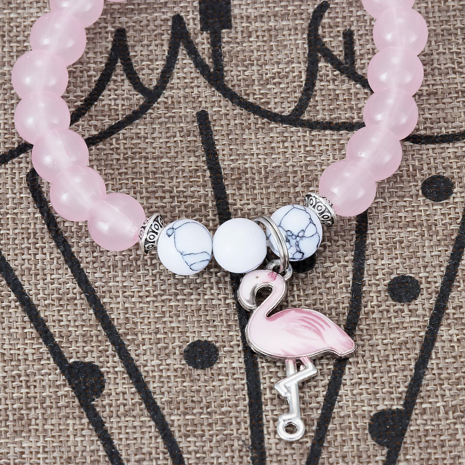Kivosliviz Flamingo Bracelet - Stylish Motivational Jewelry with Flamazing Flamingo Charm | Perfect for Beach Vacations, Summer Outfits & Gift Giving
