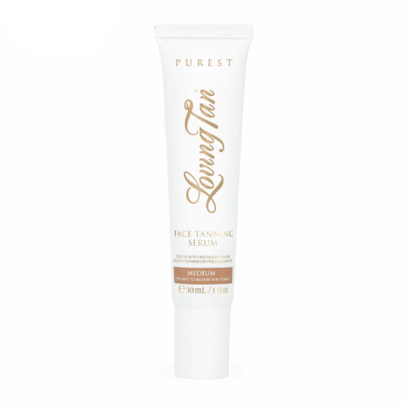 Loving Tan Purest Face Tanning Serum - Natural & Organic Self-Tanner for Glowing Skin - Perfect for Daily Use & Special Occasions