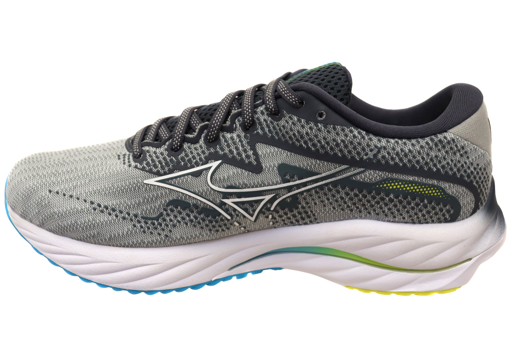 Mizuno Men's Wave Rider 27 Wide Running Shoes - Comfortable Cushioned Athletic Footwear for Jogging, Training & Daily Wear