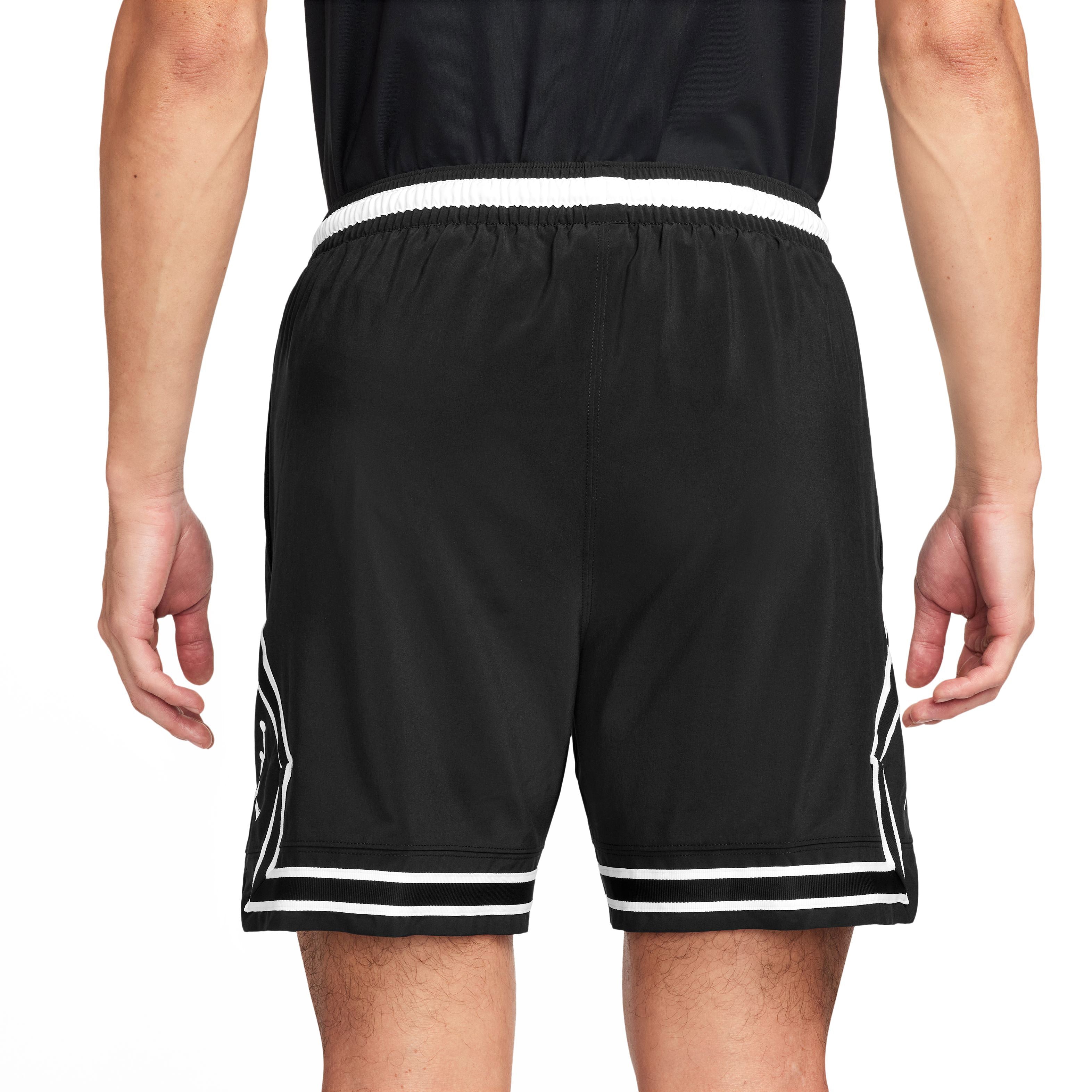 Nike Dri-FIT Woven Diamond Shorts for Men - Breathable Workout Shorts with Moisture-Wicking Technology | Perfect for Running, Gym Training & Summer Sports (Black)