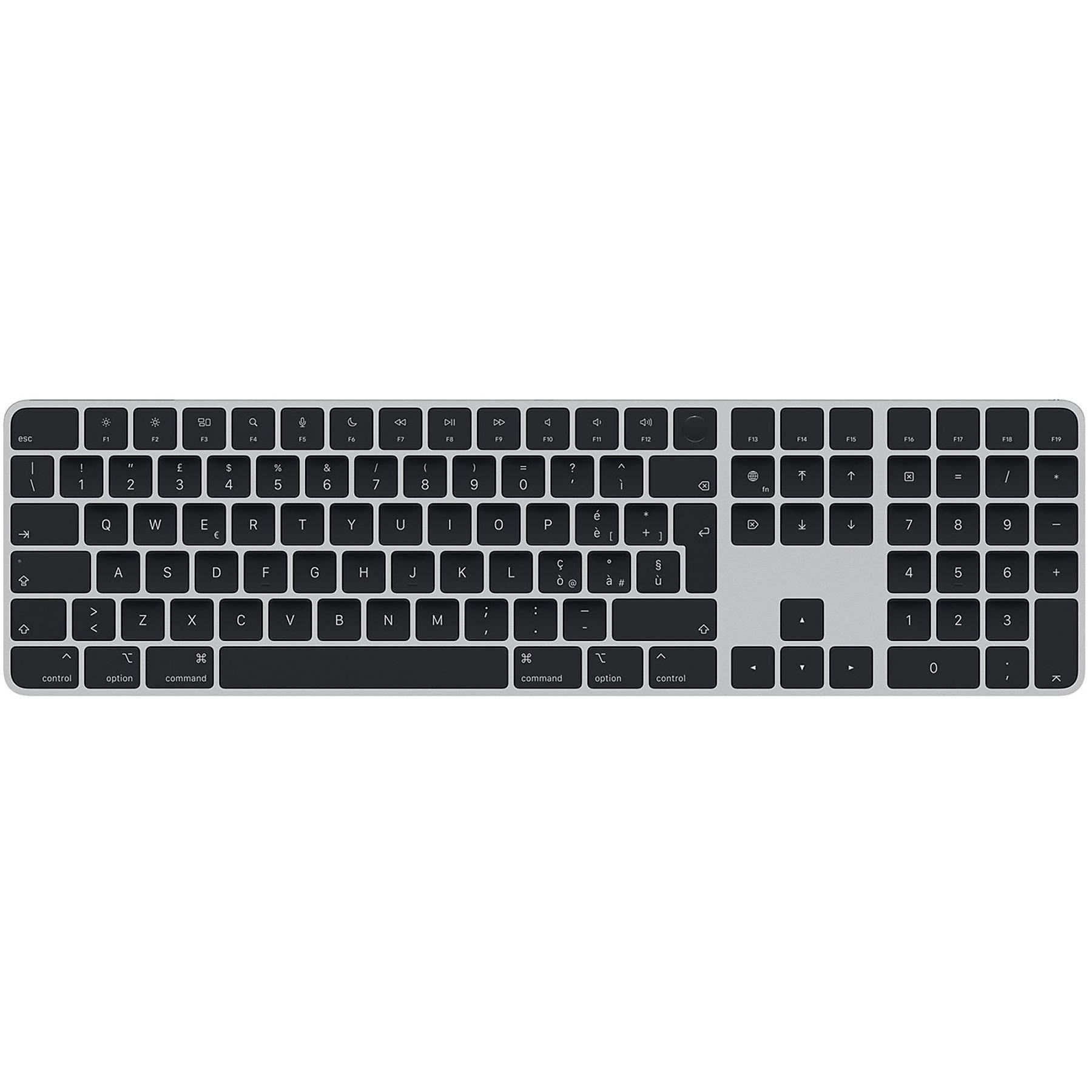 Apple Magic Keyboard with Touch ID & Numeric Keypad (Italian Layout) - Space Gray A2520 MMMR3T/A | Wireless Bluetooth Keyboard for MacBook, iMac & iPad | Perfect for Office, Home & Creative Work